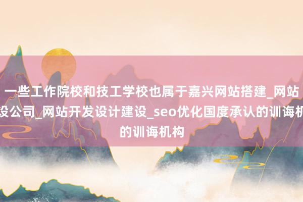 一些工作院校和技工学校也属于嘉兴网站搭建_网站建设公司_网站开发设计建设_seo优化国度承认的训诲机构